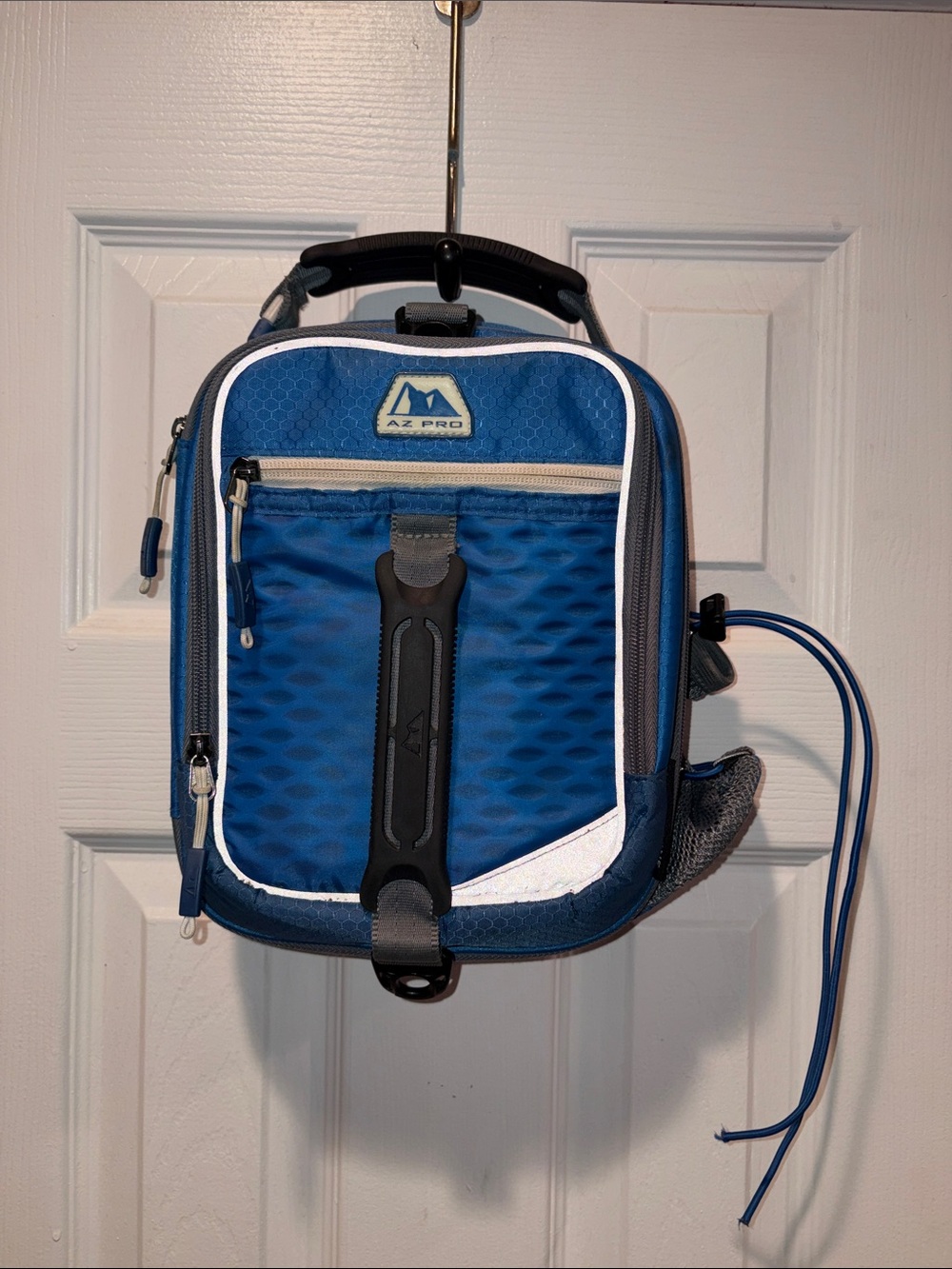 AZ PRO Men's Blue Travel Lunch Bag with Multiple Compartments